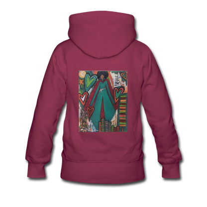 Women’s Premium Hoodie - burgundy