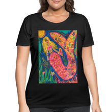 Load image into Gallery viewer, Women’s Curvy T-Shirt - black
