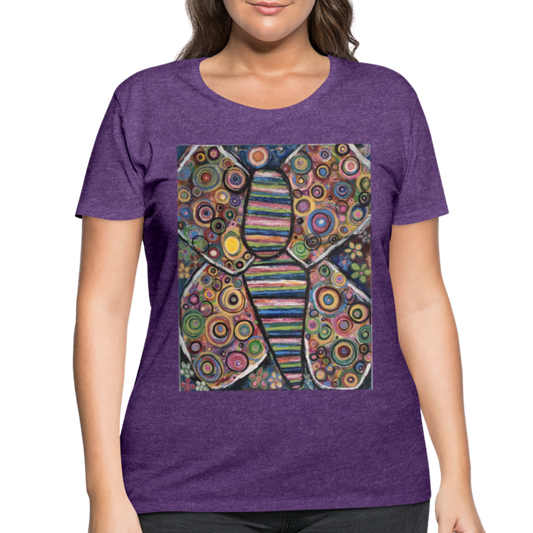 Women’s Curvy T-Shirt - heather purple