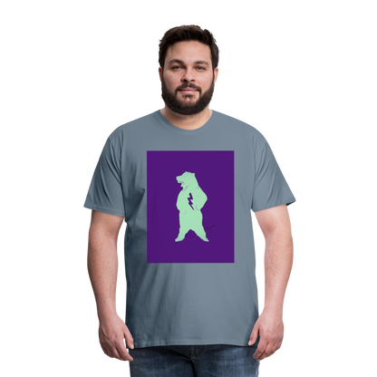 Men's Premium T-Shirt - steel blue