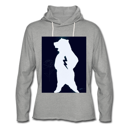 Unisex Lightweight Terry Hoodie - heather gray