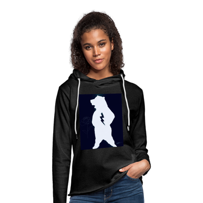Unisex Lightweight Terry Hoodie - charcoal grey
